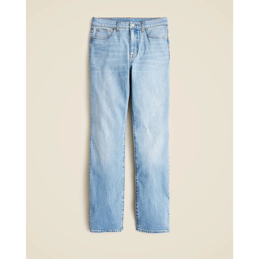 J. Crew Women's Slim-Straight Jeans 29 Light Wash Blue Denim